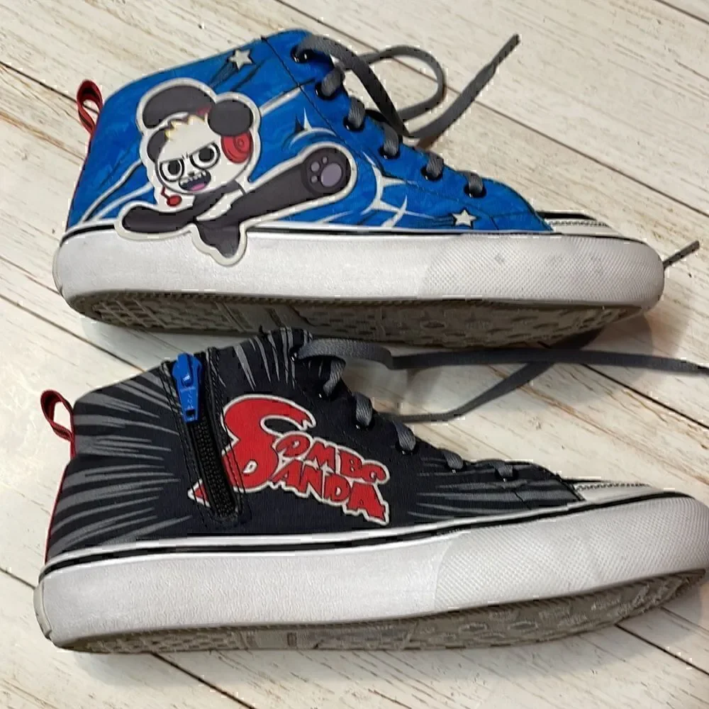 Skechers ryan’s world unisex kids high top sneakers. Size 3.
